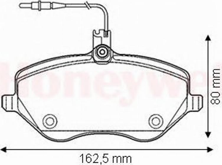 BENDIX 573131B - Комплект спирачно феродо, дискови спирачки vvparts.bg