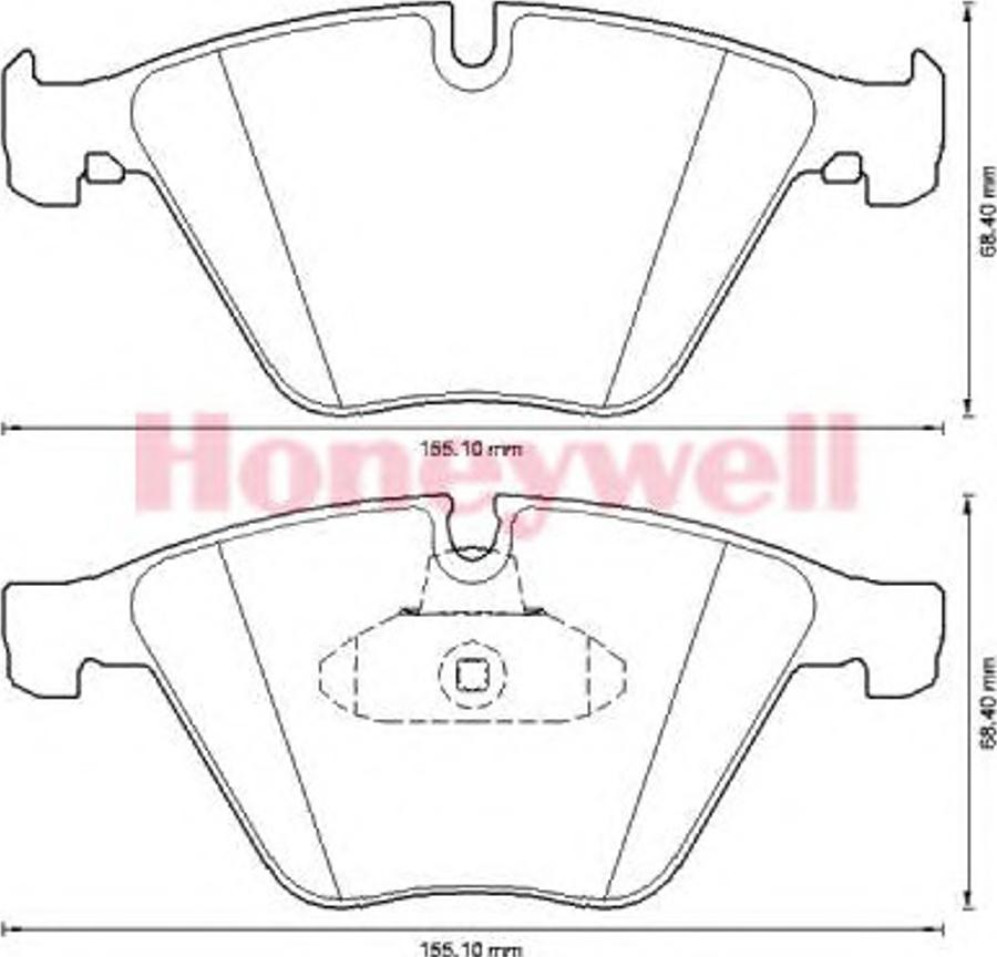 BENDIX 573305B - Комплект спирачно феродо, дискови спирачки vvparts.bg