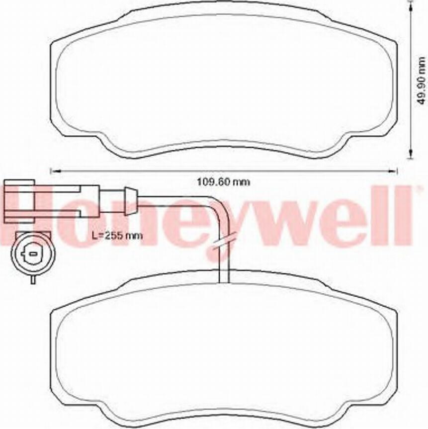 BENDIX 573318B - Комплект спирачно феродо, дискови спирачки vvparts.bg