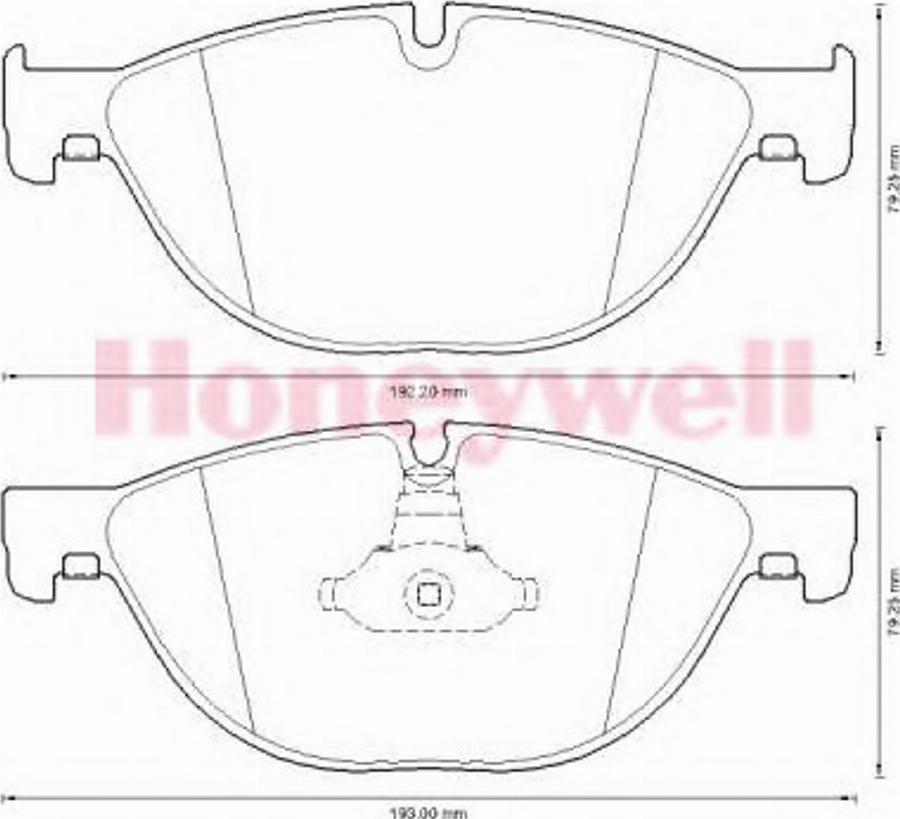 BENDIX 573292B - Комплект спирачно феродо, дискови спирачки vvparts.bg