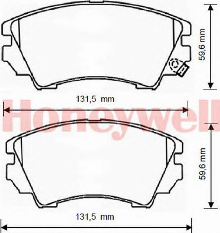 BENDIX 573269B - Комплект спирачно феродо, дискови спирачки vvparts.bg