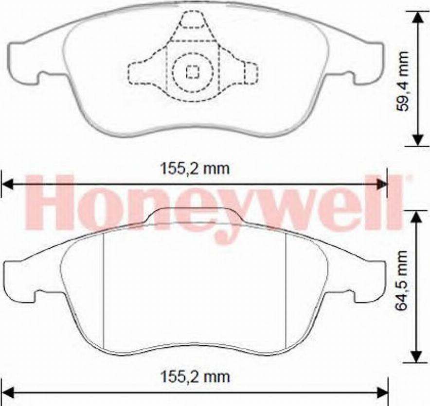 BENDIX 573268B - Комплект спирачно феродо, дискови спирачки vvparts.bg