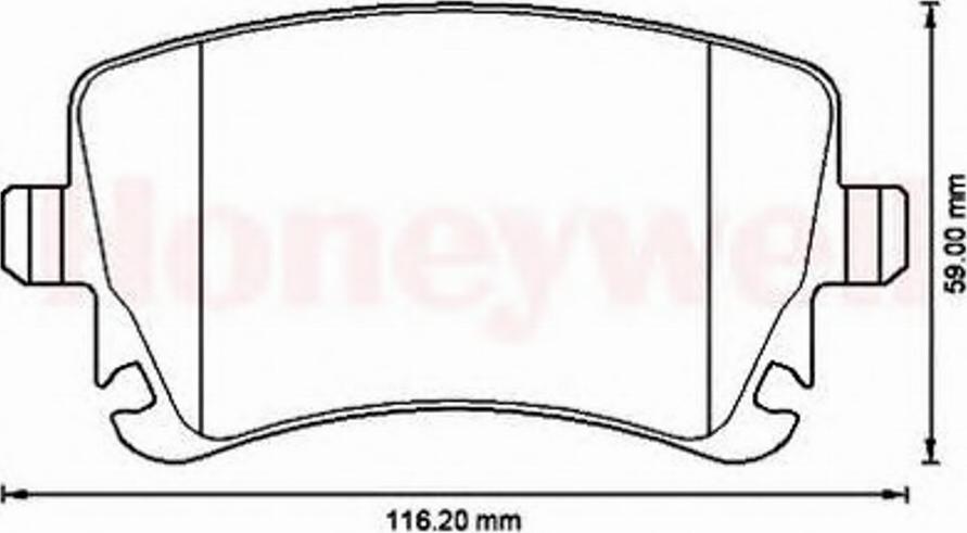 BENDIX 573219B - Комплект спирачно феродо, дискови спирачки vvparts.bg