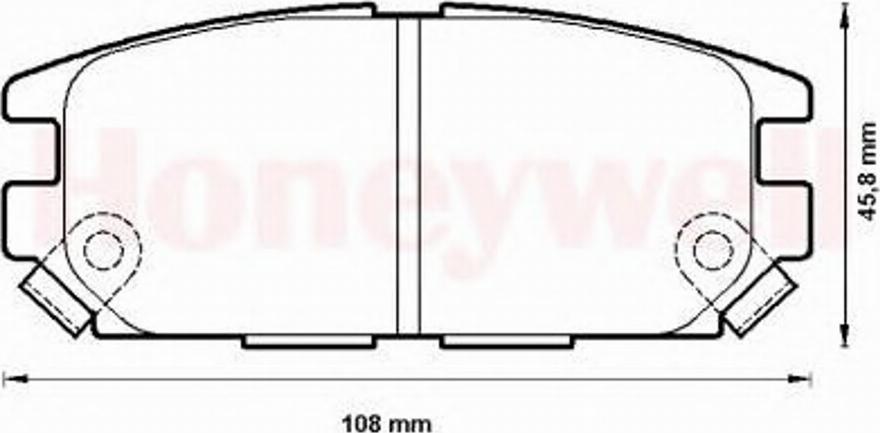 BENDIX 572493B - Комплект спирачно феродо, дискови спирачки vvparts.bg