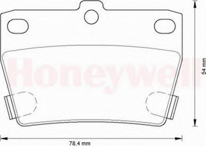 BENDIX 572488B - Комплект спирачно феродо, дискови спирачки vvparts.bg