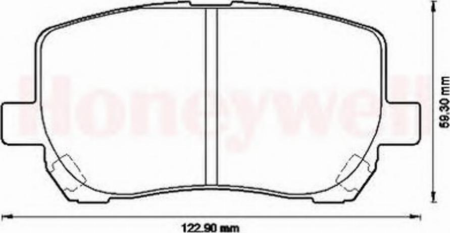 BENDIX 572546B - Комплект спирачно феродо, дискови спирачки vvparts.bg