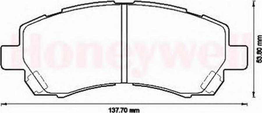 BENDIX 572566B - Комплект спирачно феродо, дискови спирачки vvparts.bg