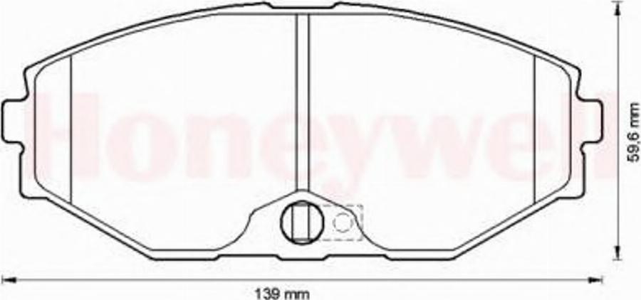 BENDIX 572506B - Комплект спирачно феродо, дискови спирачки vvparts.bg