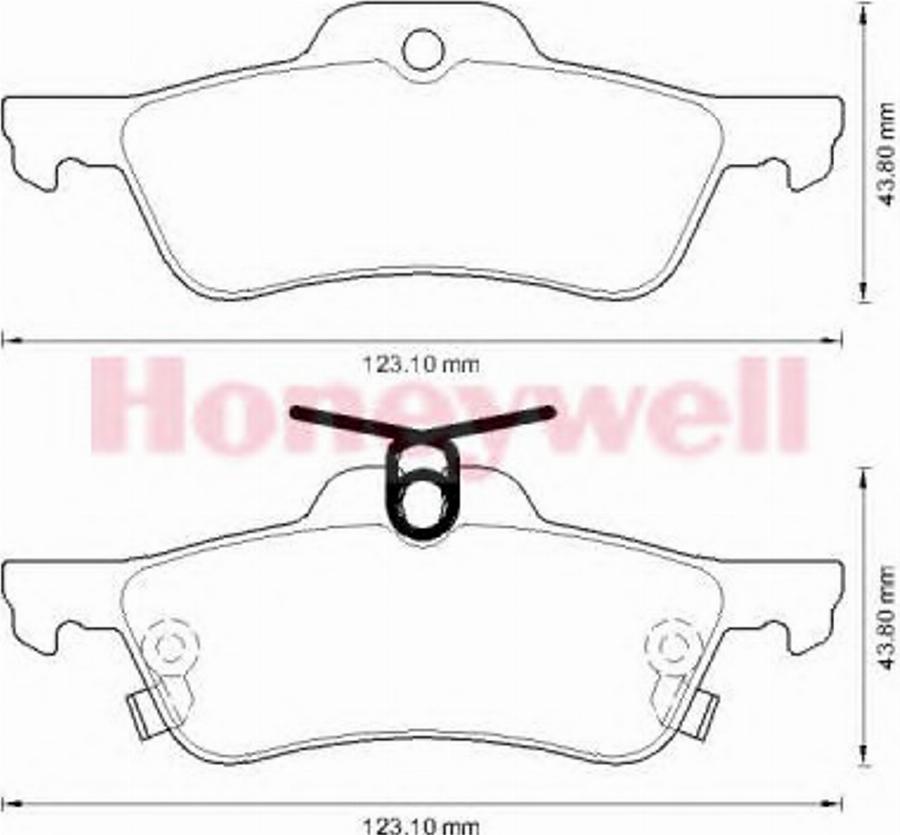 BENDIX 572588B - Комплект спирачно феродо, дискови спирачки vvparts.bg