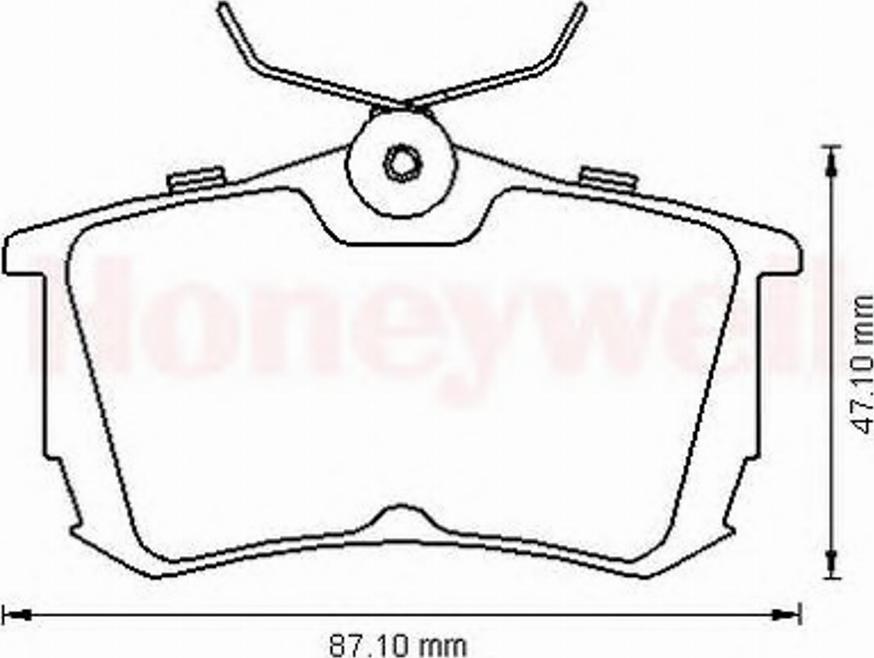 BENDIX 572520B - Комплект спирачно феродо, дискови спирачки vvparts.bg