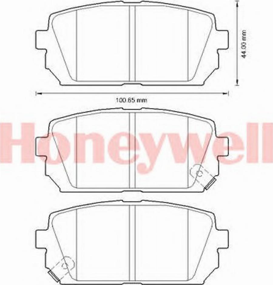 BENDIX 572613B - Комплект спирачно феродо, дискови спирачки vvparts.bg