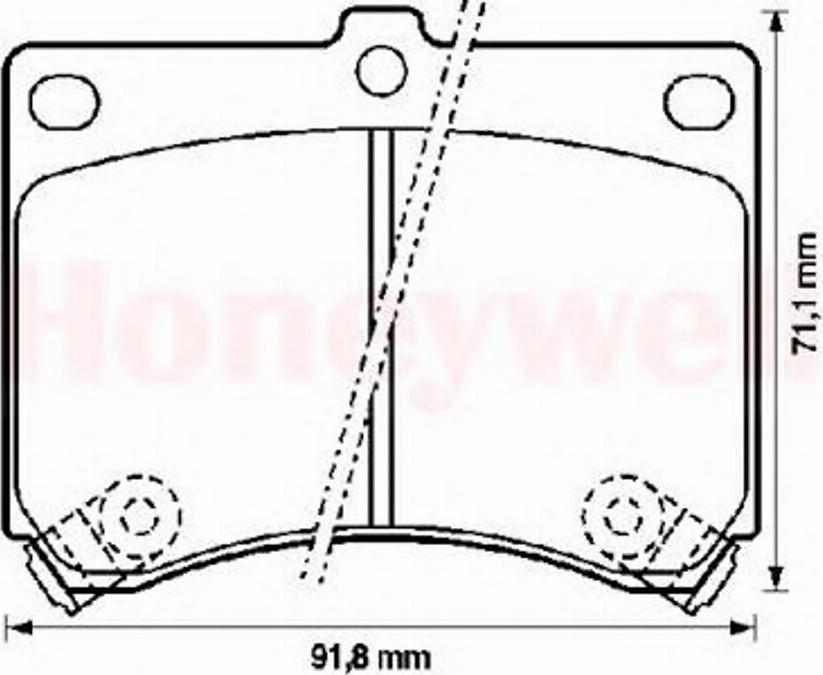 BENDIX 572146B - Комплект спирачно феродо, дискови спирачки vvparts.bg