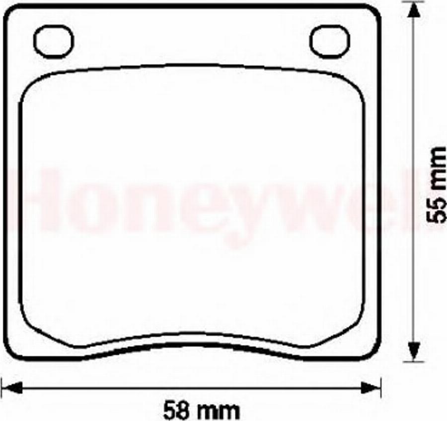 BENDIX 572102B - Комплект спирачно феродо, дискови спирачки vvparts.bg