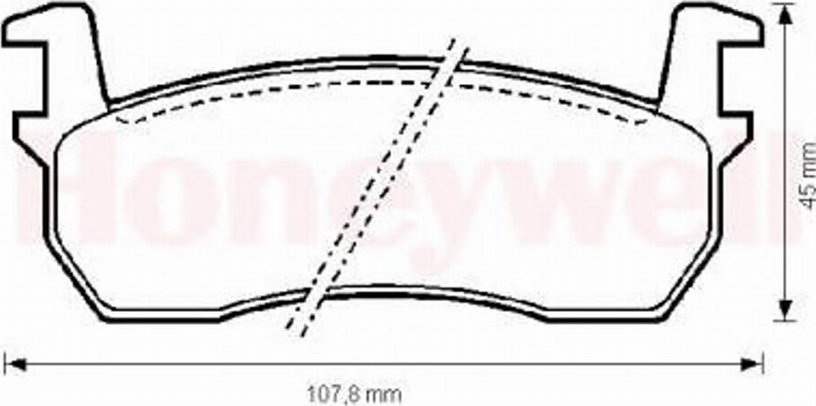 BENDIX 572189 B - Комплект спирачно феродо, дискови спирачки vvparts.bg