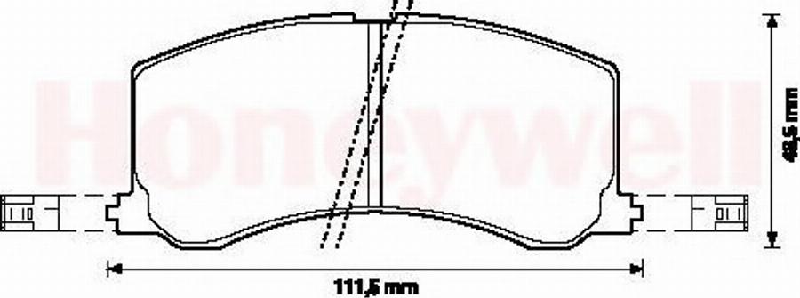 BENDIX 572399 B - Комплект спирачно феродо, дискови спирачки vvparts.bg