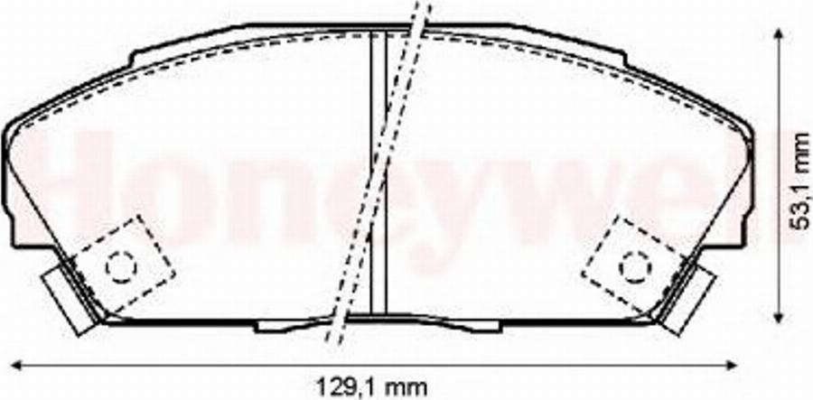 BENDIX 572309B - Комплект спирачно феродо, дискови спирачки vvparts.bg