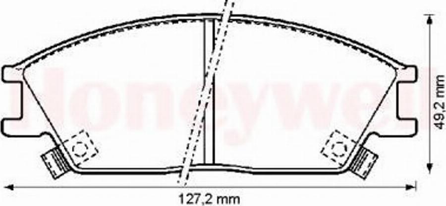 BENDIX 572269B - Комплект спирачно феродо, дискови спирачки vvparts.bg