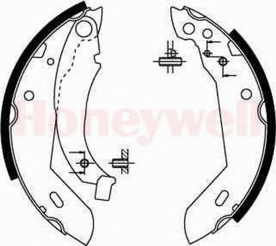 BENDIX 361313 B - Комплект спирачна челюст vvparts.bg