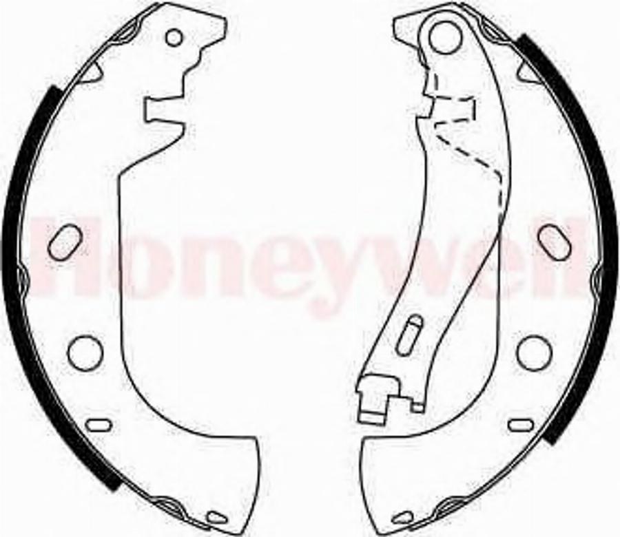 BENDIX 362392 B - Комплект спирачна челюст vvparts.bg