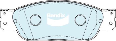 Bendix-AU 7676 GCT - Комплект спирачно феродо, дискови спирачки vvparts.bg