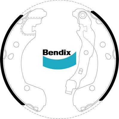 Bendix-AU BS5060 - Комплект спирачна челюст vvparts.bg