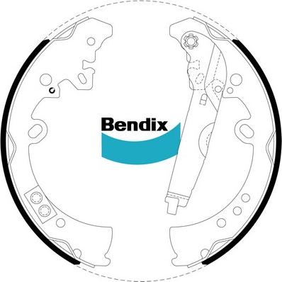 Bendix-AU BS5008 - Комплект спирачна челюст vvparts.bg