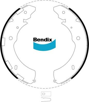Bendix-AU BS5018 - Комплект спирачна челюст vvparts.bg