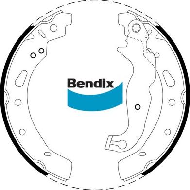 Bendix-AU BS5022 - Комплект спирачна челюст vvparts.bg