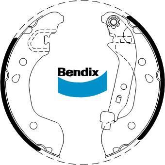 Bendix-AU BS5261 - Комплект спирачна челюст vvparts.bg