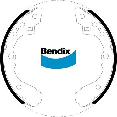 Bendix-AU BS1409 - Комплект спирачна челюст vvparts.bg