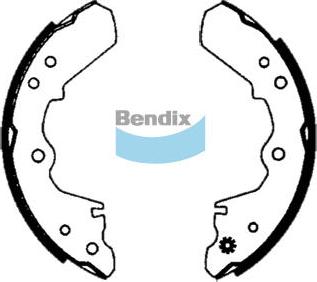 Bendix-AU BS1595 - Комплект спирачна челюст vvparts.bg