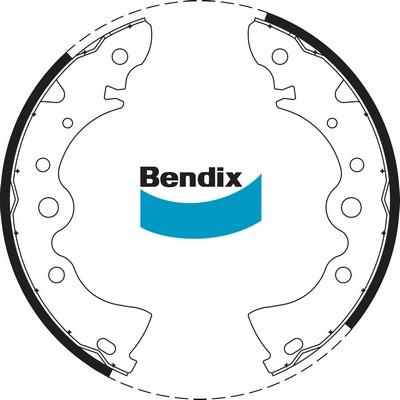 Bendix-AU BS1598 - Комплект спирачна челюст vvparts.bg