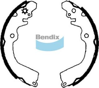 Bendix-AU BS1699 - Комплект спирачна челюст vvparts.bg