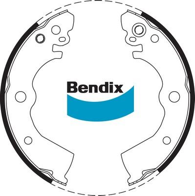 Bendix-AU BS1697 - Комплект спирачна челюст vvparts.bg