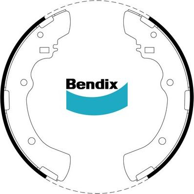 Bendix-AU BS1653 - Комплект спирачна челюст vvparts.bg