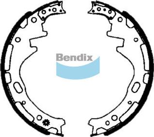 Bendix-AU BS1652 - Комплект спирачна челюст vvparts.bg