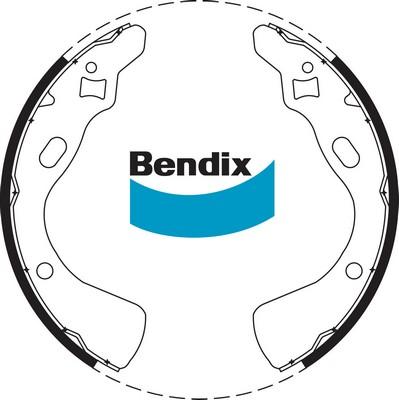 Bendix-AU BS1664 - Комплект спирачна челюст vvparts.bg