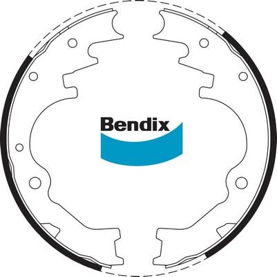 Bendix-AU BS1665 - Комплект спирачна челюст vvparts.bg