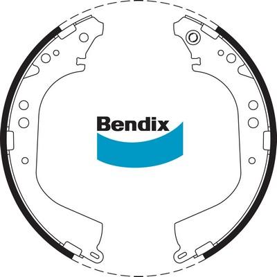 Bendix-AU BS1668 - Комплект спирачна челюст vvparts.bg