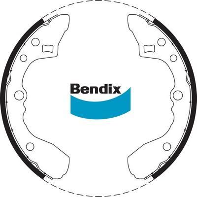 Bendix-AU BS1604 - Комплект спирачна челюст vvparts.bg