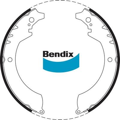 Bendix-AU BS1607 - Комплект спирачна челюст vvparts.bg