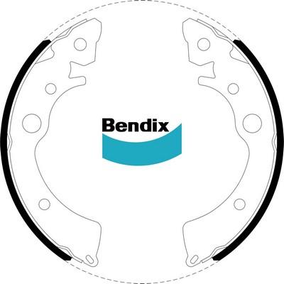 Bendix-AU BS1610 - Комплект спирачна челюст vvparts.bg