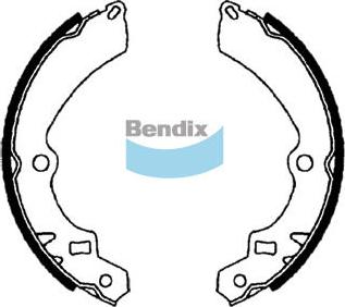 Bendix-AU BS1683 - Комплект спирачна челюст vvparts.bg