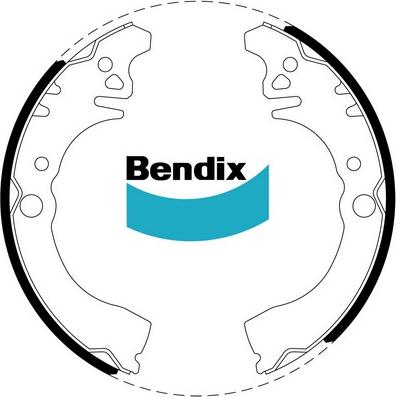 Bendix-AU BS1673 - Комплект спирачна челюст vvparts.bg