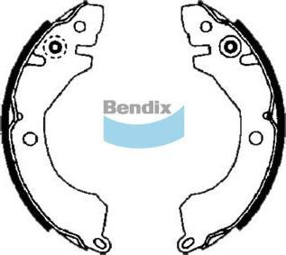 Bendix-AU BS1677 - Комплект спирачна челюст vvparts.bg