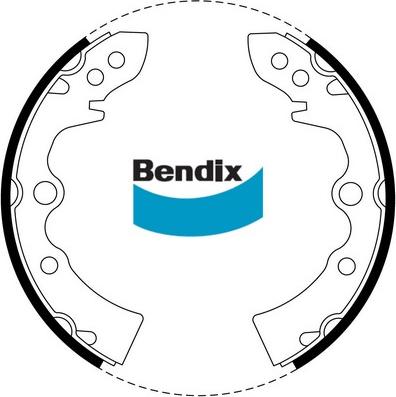Bendix-AU BS1082 - Комплект спирачна челюст vvparts.bg