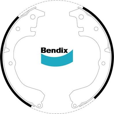 Bendix-AU BS1189 - Комплект спирачна челюст vvparts.bg