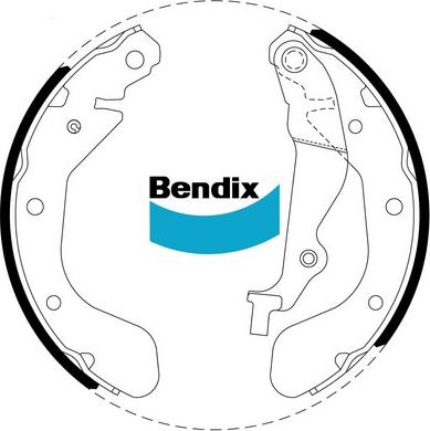 Bendix-AU BS1870 - Комплект спирачна челюст vvparts.bg