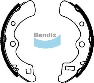 Bendix-AU BS1393 - Комплект спирачна челюст vvparts.bg