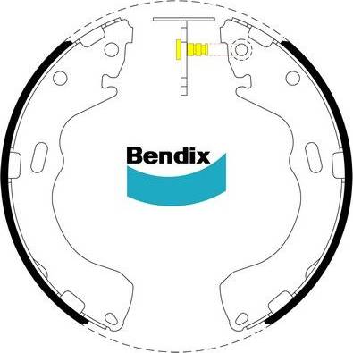 Bendix-AU BS1791 - Комплект спирачна челюст vvparts.bg